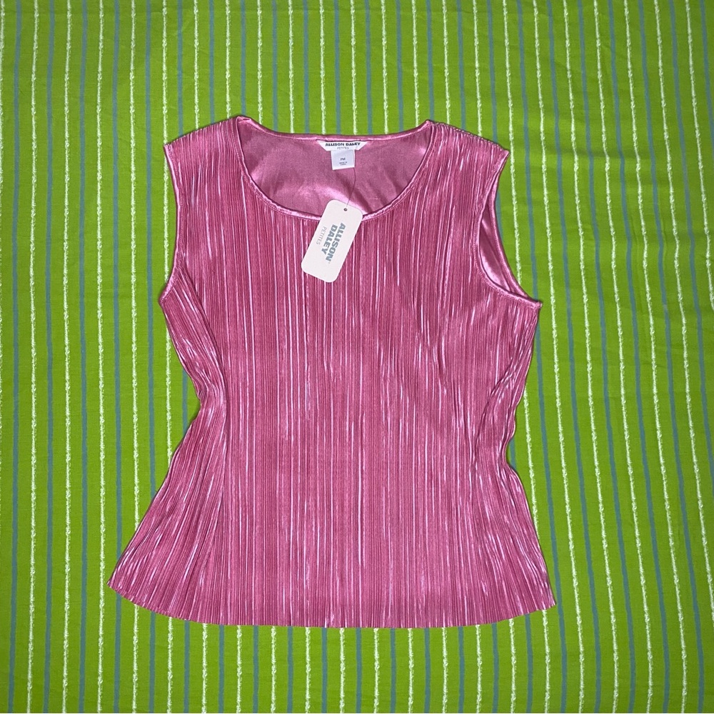 Pink Pleated Alison Daley Tank